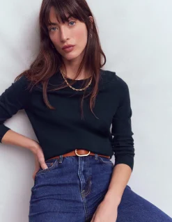 Pull col rond Emilia en coton