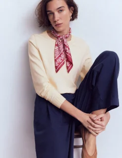 Pull col rond Emilia en coton