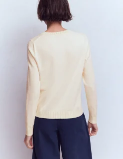 Pull col rond Emilia en coton