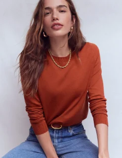 Pull col rond Emilia en coton