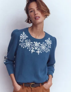 Pull Davina à manches bouffantes