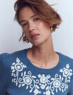 Pull Davina à manches bouffantes