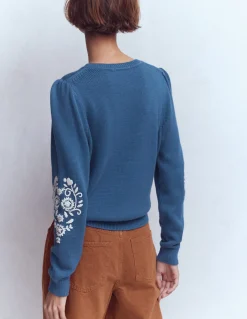 Pull Davina à manches bouffantes