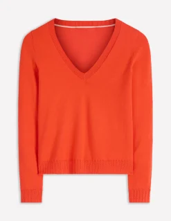 Pull Emilia à col V en coton