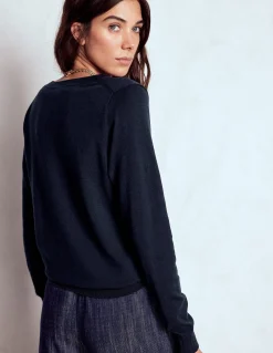 Pull Emilia à col V en coton