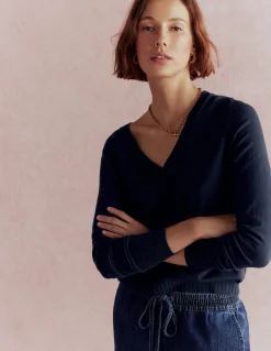 Pull Emilia à col V en coton