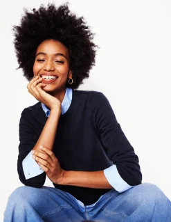 Pull Eva col rond en cachemire