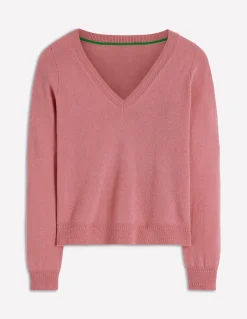 Pull Eva col V en cachemire