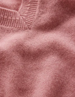 Pull Eva col V en cachemire