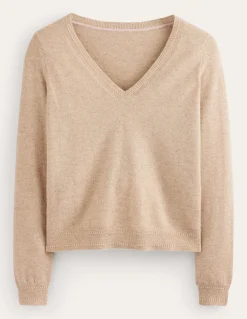 Pull Eva col V en cachemire