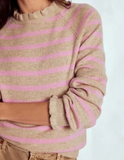 Pull Fae à volants et motif jacquard