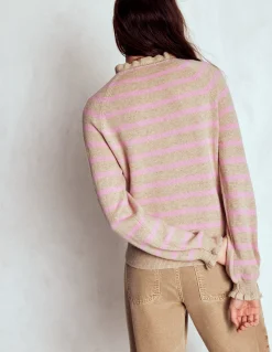 Pull Fae à volants et motif jacquard