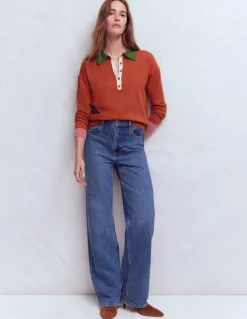 Pull Lara à col tunisien en coton