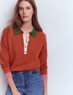 Pull Lara à col tunisien en coton