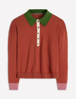 Pull Lara à col tunisien en coton