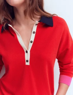 Pull Lara à col tunisien en coton