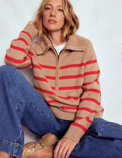 Pull Lucy partiellement zippé