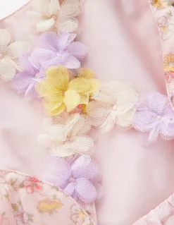 Robe à bretelles virevoltantes au dos