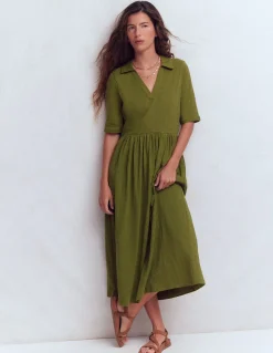 Robe à col Aria en jersey