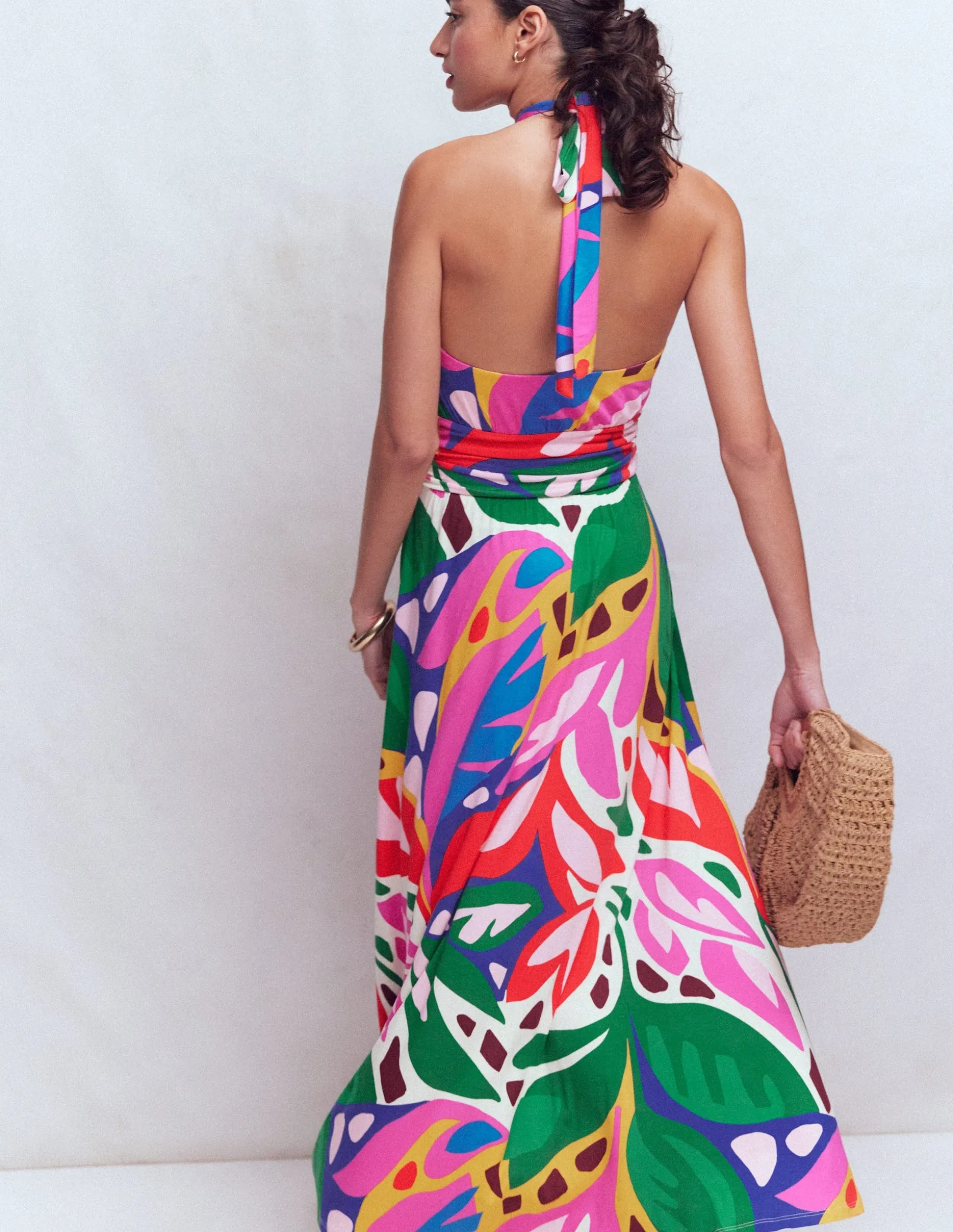 Robe à col torsadé Sydney en jersey