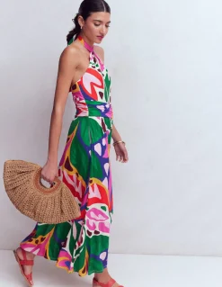 Robe à col torsadé Sydney en jersey