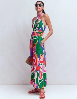 Robe à col torsadé Sydney en jersey