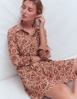 Robe courte Alexa à manches longues