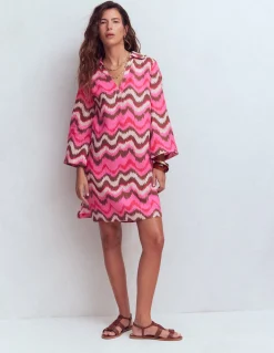 Robe courte Carmen en lin