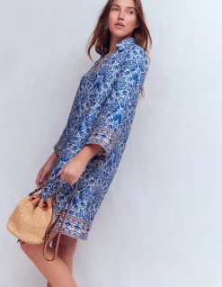 Robe courte Carmen en lin