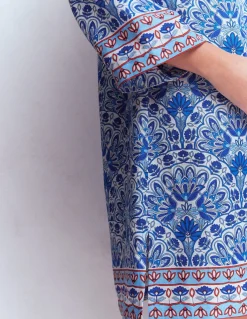 Robe courte Carmen en lin