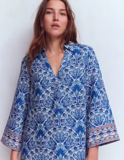 Robe courte Carmen en lin