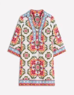 Robe courte Carmen en lin