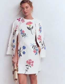 Robe courte habillée en lin