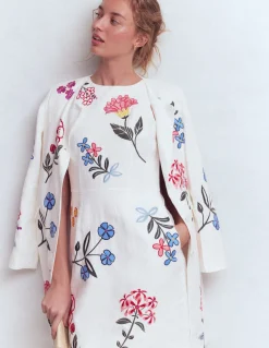 Robe courte habillée en lin