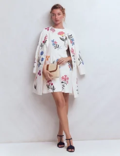 Robe courte habillée en lin