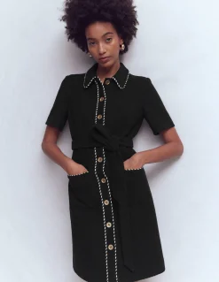 Robe courte Loren à détails