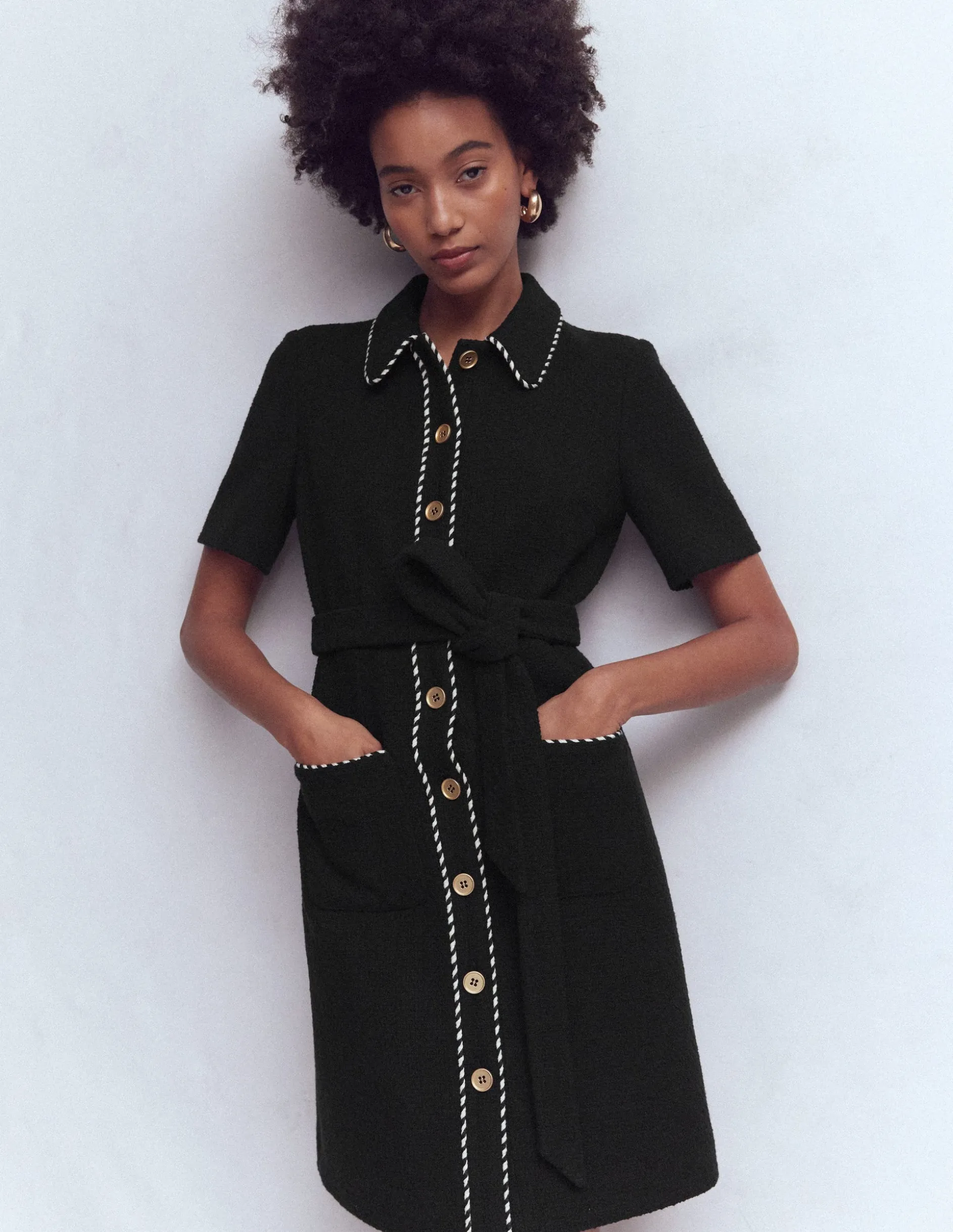 Robe courte Loren à détails