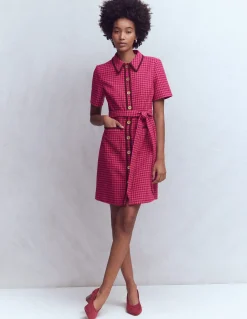 Robe courte Loren à détails