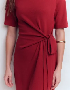 Robe courte Zinnia en jersey à nouer