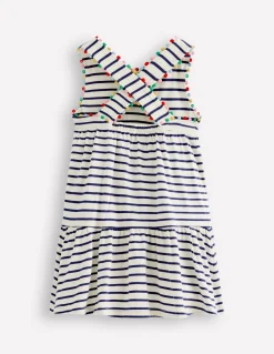 Robe croisée dans le dos en jersey