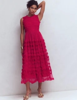 Robe de fête en tulle à nœud