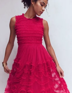 Robe de fête en tulle à nœud