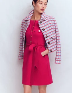 Robe droite Bria en point de Rome