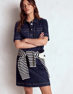 Robe droite Zia en jean avec poche