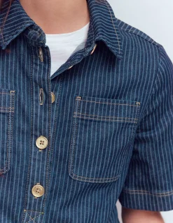 Robe droite Zia en jean avec poche