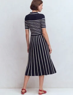 Robe en maille à col