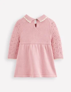 Robe en maille pointelle