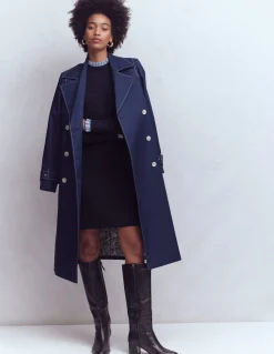 Robe en maille tissée à détails