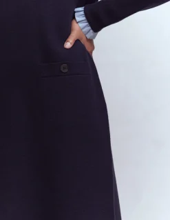 Robe en maille tissée à détails