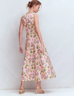 Robe longue Silvia avec corsage à baleines
